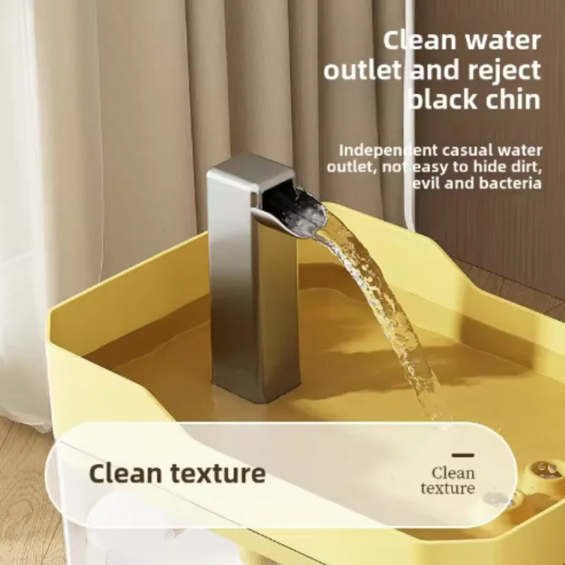 AquaFlow Cat Fountain – USB Auto-Filtering Water Dispenser | Transparent, Anti-Dry & Always Fresh